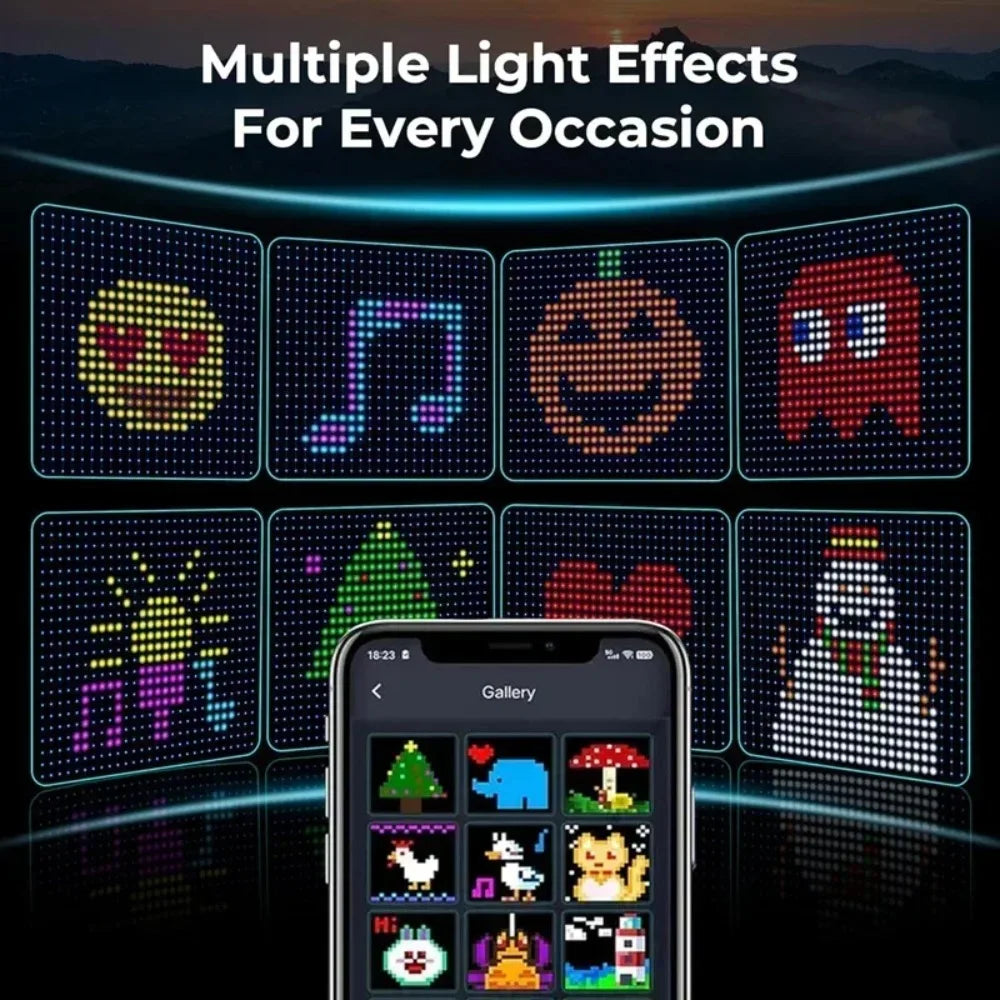 App-Controlled LED Curtain Lights — Music Sync and Custom Patterns