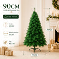 Artificial Pine Christmas Tree — 90 to 240cm, Bare or Pre-Lit