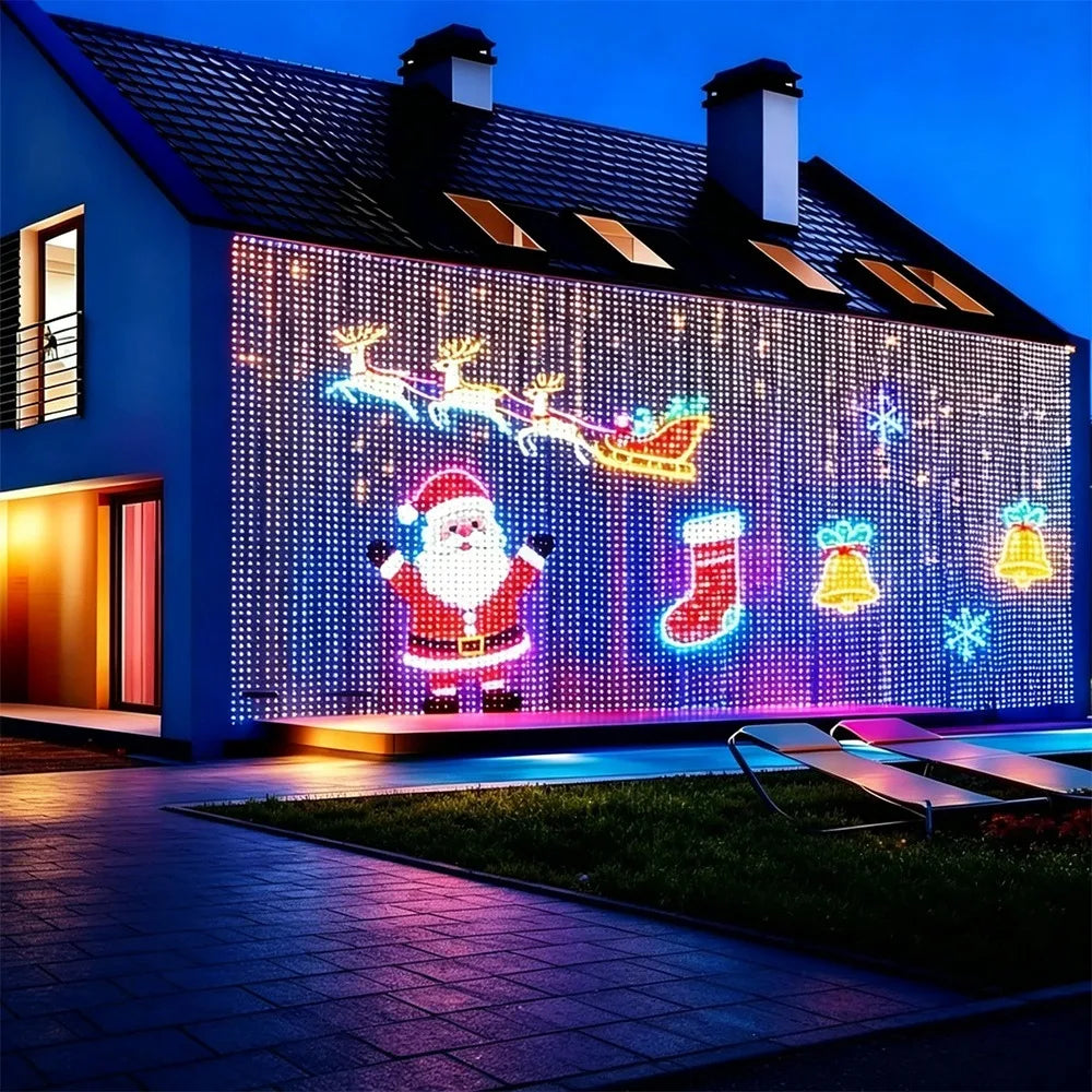 App-Controlled LED Curtain Lights — Music Sync and Custom Patterns