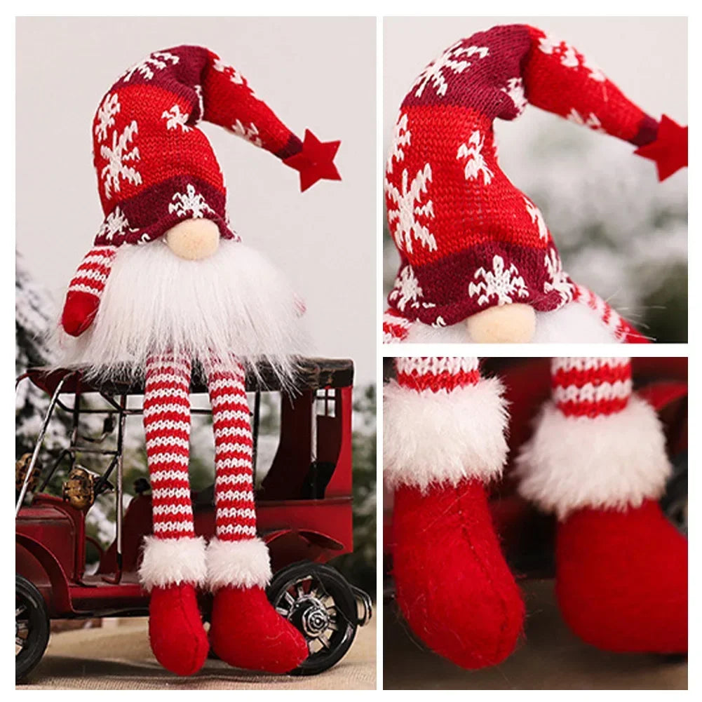 Light-Up Knitted Gnome — Standing or Long-Legged
